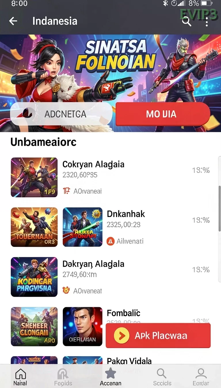 Cuplikan layar KOPI4D — menu navigasi